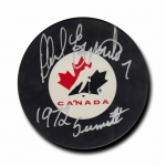 Phil Esposito signed Team Canada Hockey Puck